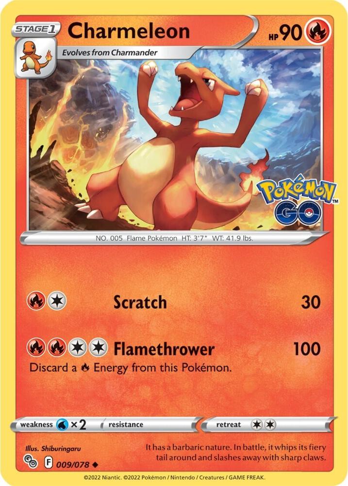 Charmeleon 009/078 (Pokemon GO) 