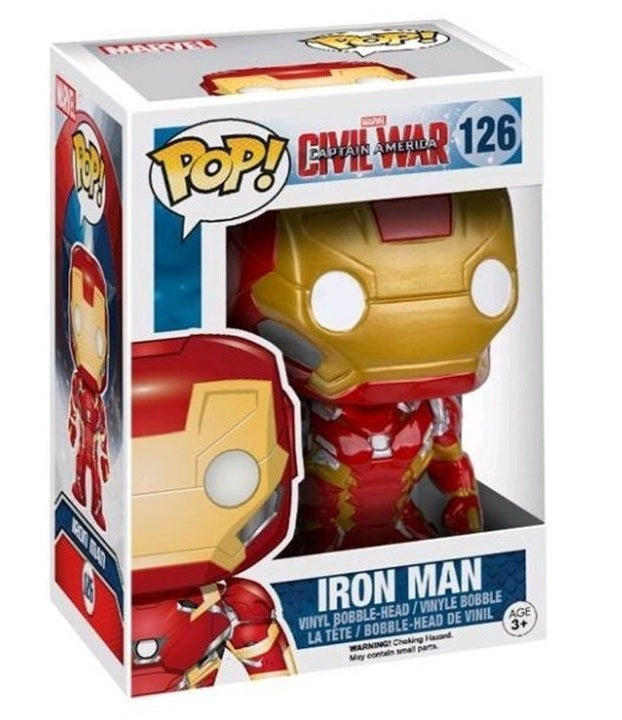 Iron Man #126 Marvel Captain America Civil War Bobble Head Pop Vinyl Figure Funko