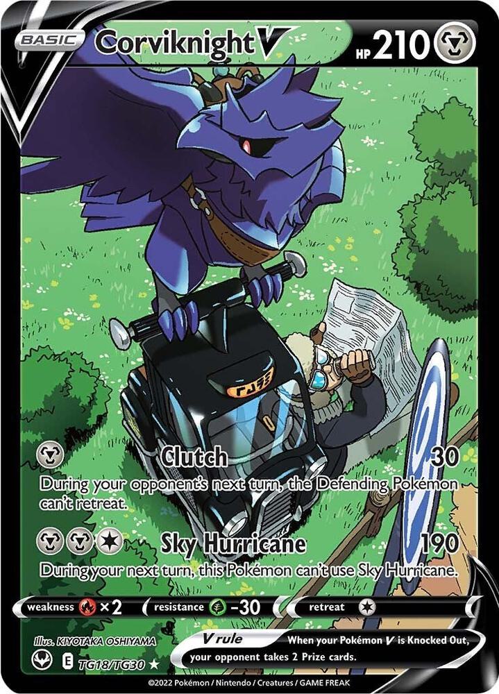 Corviknight V TG18/TG30 (SWSH12: Silver Tempest Trainer Gallery)  - Holofoil