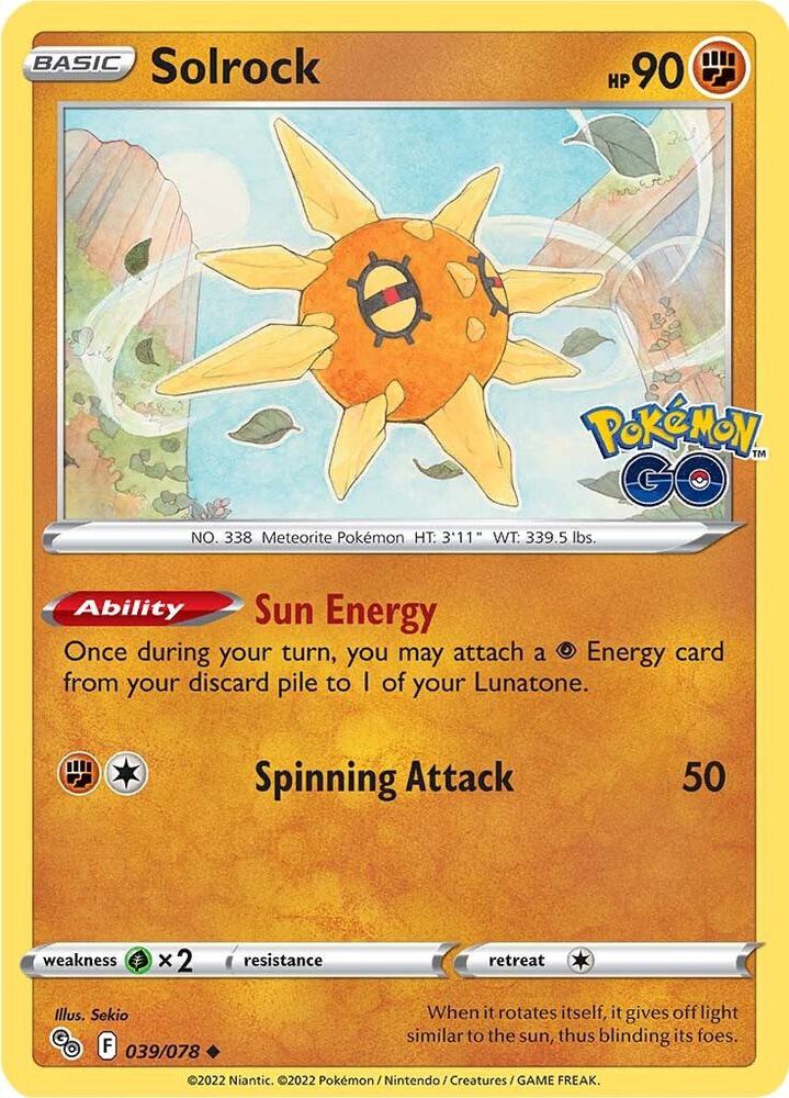 Solrock 039/078 (Pokemon GO) 