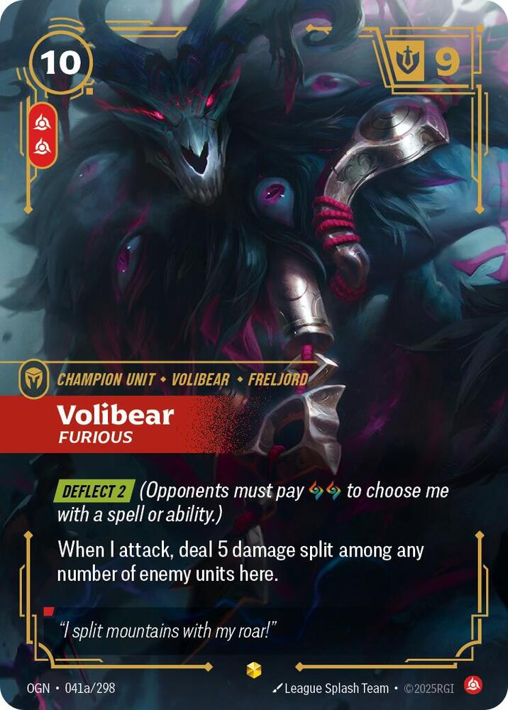 Volibear - Furious 041a/298 (Origins)  - Foil