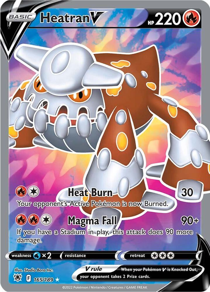Heatran V 165/189 (SWSH10: Astral Radiance)  - Holofoil