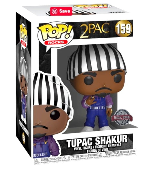 Tupac Shakur #159 2PAC in Overalls Special Edition Pop Vinyl Figure Funko