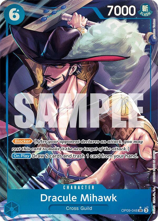 Dracule Mihawk OP09-048 (Emperors in the New World)  - Alternate Art Foil