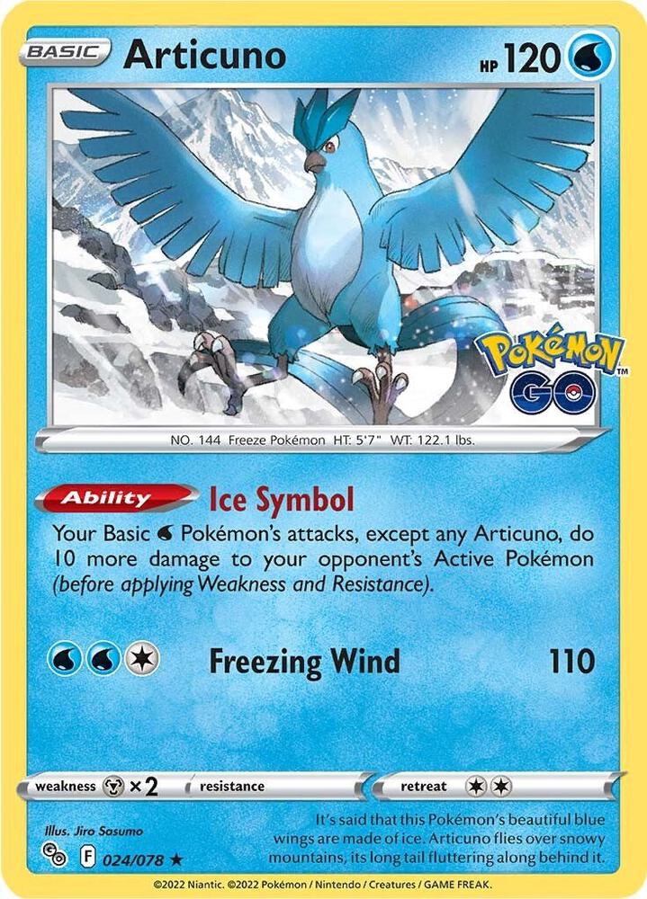 Articuno 024/078 (Pokemon GO)  - Holofoil