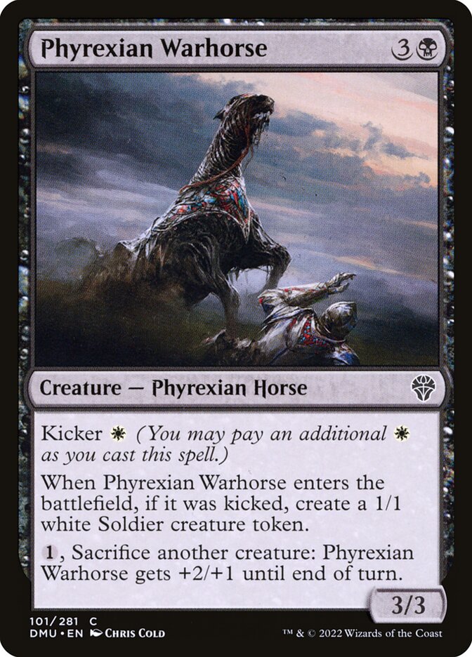 Phyrexian Warhorse 101/281 (Dominaria United) 
