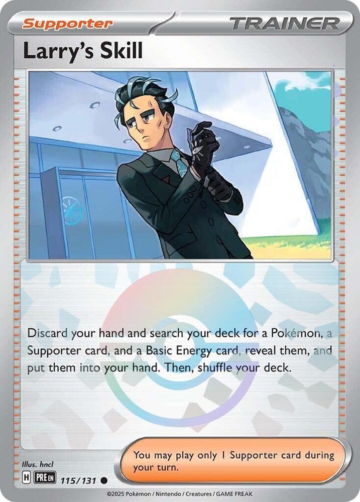 Larry's Skill 115/131 (SV: Prismatic Evolutions)  - Poke Ball Holofoil