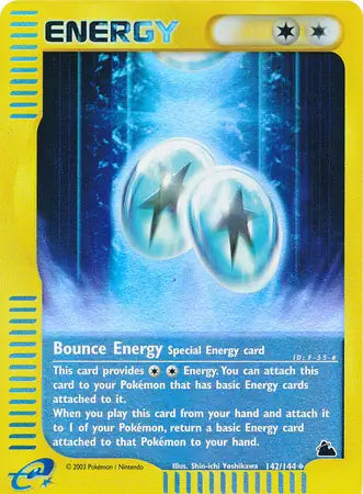 Bounce Energy 142/144 (Skyridge)  - Reverse Holofoil