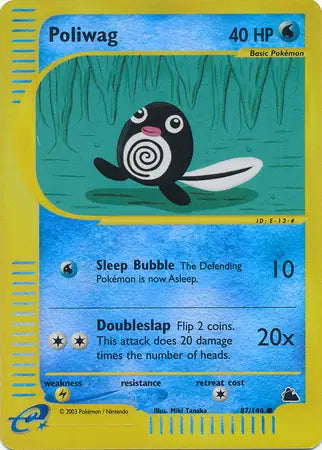 Poliwag 087/144 (Skyridge)  - Reverse Holofoil