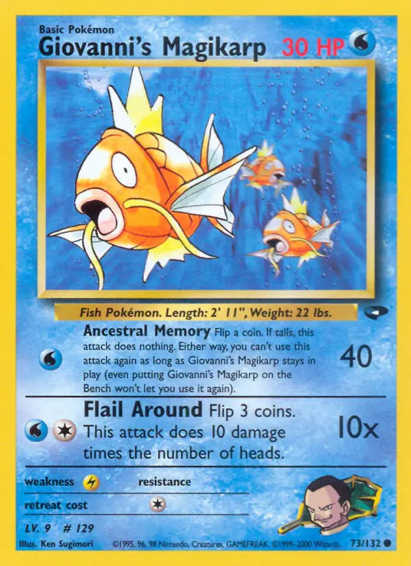 Giovanni's Magikarp 073/132 (Gym Challenge)  - Unlimited