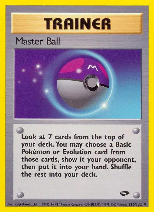 Master Ball 116/132 (Gym Challenge)  - Unlimited