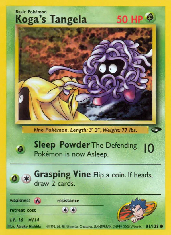 Koga's Tangela 081/132 (Gym Challenge)  - Unlimited