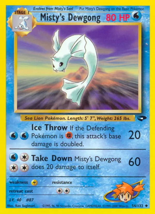 Misty's Dewgong 054/132 (Gym Challenge)  - Unlimited