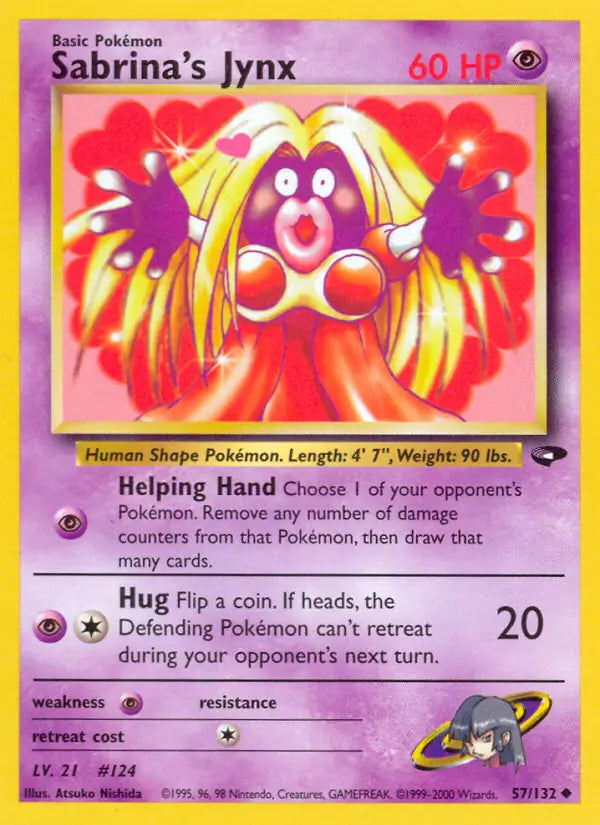 Sabrina's Jynx 057/132 (Gym Challenge)  - Unlimited