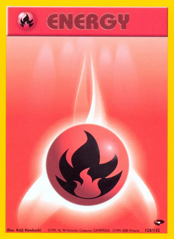 Fire Energy 128/132 (Gym Challenge)  - Unlimited