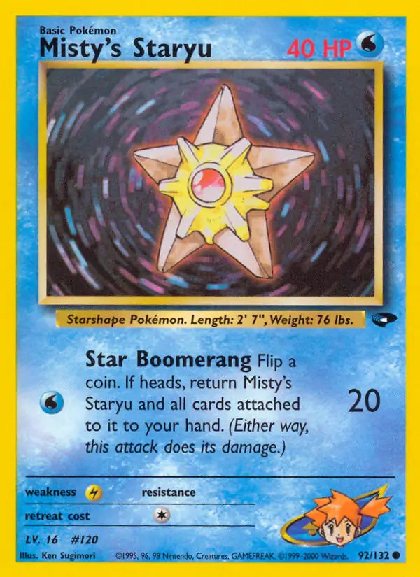 Misty's Staryu 092/132 (Gym Challenge)  - Unlimited