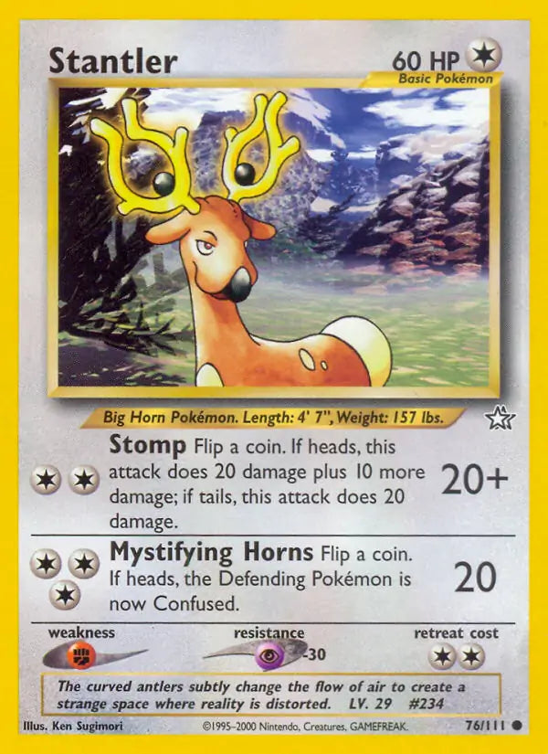 Stantler 076/111 (Neo Genesis)  - Unlimited