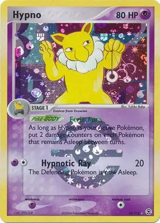 Hypno 25/112 (FireRed & LeafGreen)  - Reverse Holofoil