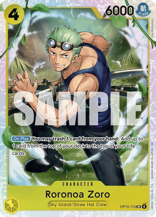 Roronoa Zoro OP15-113 (Adventure on Kami's Island)  - Foil