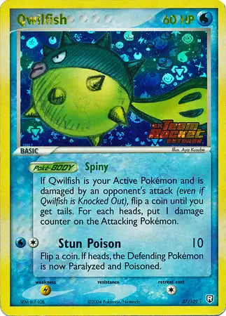 Qwilfish 27/109 (EX Team Rocket Returns)  - Reverse Holofoil