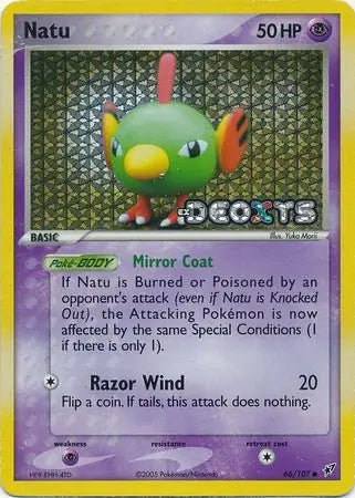 Natu 66/107 (Deoxys)  - Reverse Holofoil