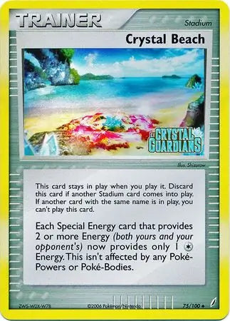 Crystal Beach 75/100 (Crystal Guardians)  - Reverse Holofoil