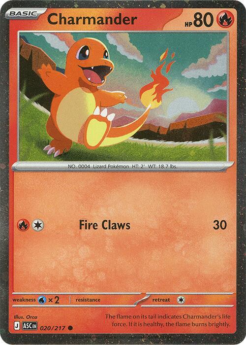Charmander 020/217 (Miscellaneous Cards & Products)  - Cosmo Holofoil