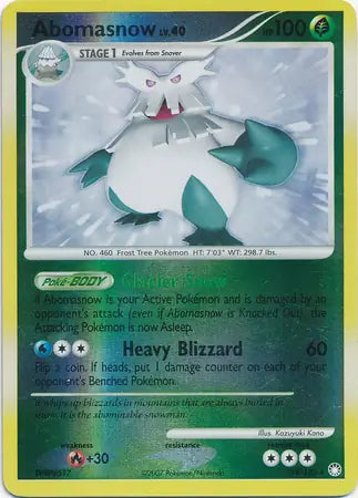 Abomasnow 19/123 (Mysterious Treasures)  - Reverse Holofoil