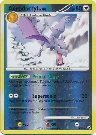 Aerodactyl 15/100 (Majestic Dawn)  - Reverse Holofoil
