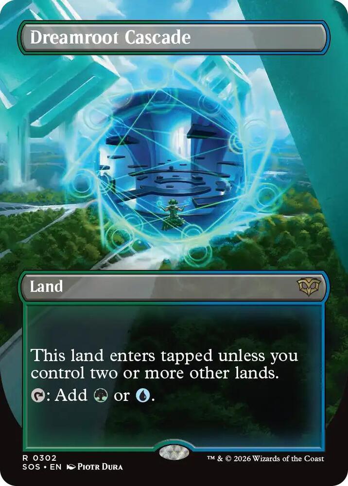 Dreamroot Cascade 302 (Secrets of Strixhaven)  - Borderless Foil