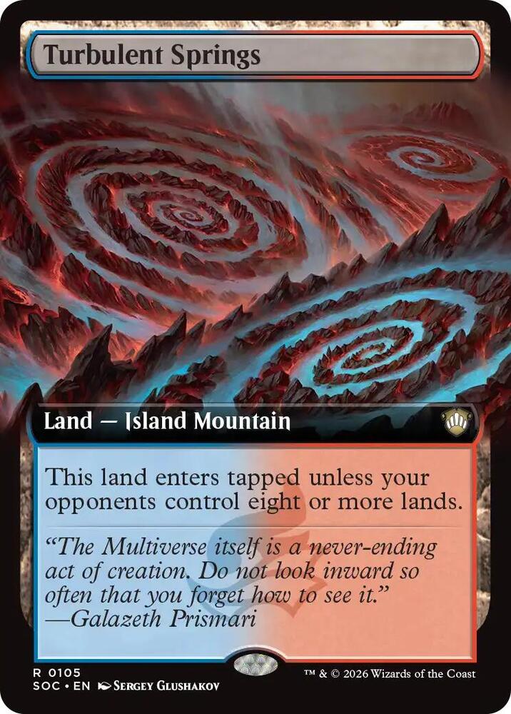 Turbulent Springs 105 (Commander: Secrets of Strixhaven)  - Extended Art