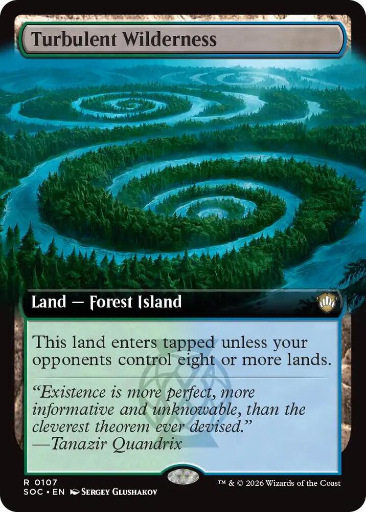 Turbulent Wilderness 107 (Commander: Secrets of Strixhaven)  - Extended Art