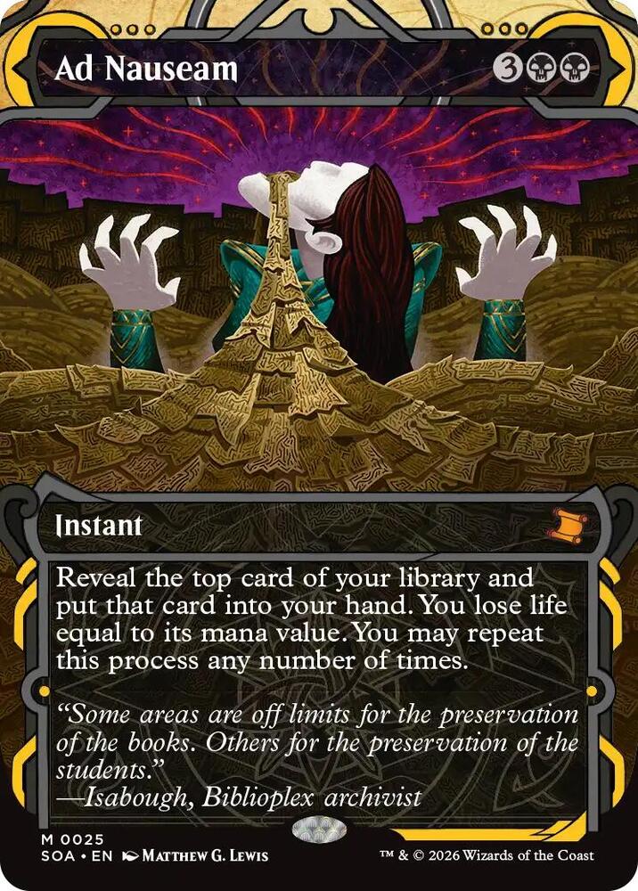 Ad Nauseam 25 (Secrets of Strixhaven: Mystical Archive)  - Foil