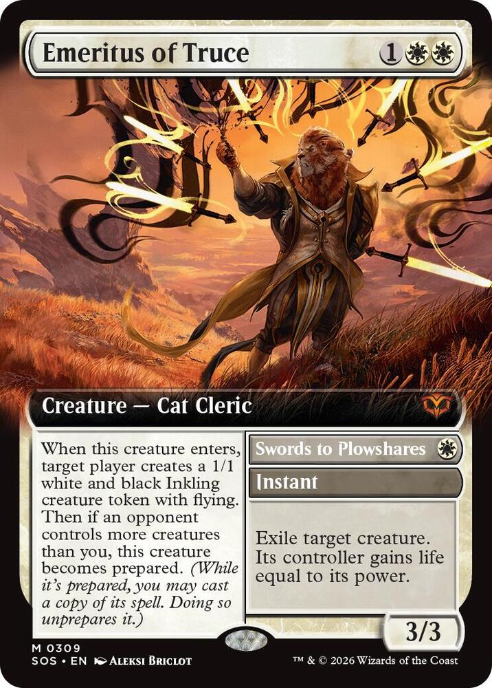Emeritus of Truce Extended Art 309 (Secrets of Strixhaven)  - Extended Art