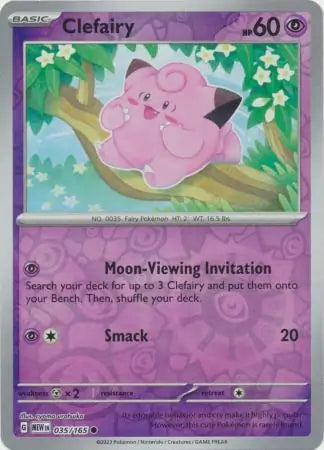 Clefairy 035/165 (SV: Scarlet & Violet 151)  - Reverse Holofoil