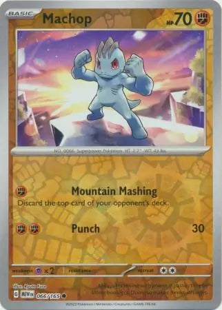 Machop 066/165 (SV: Scarlet & Violet 151)  - Reverse Holofoil