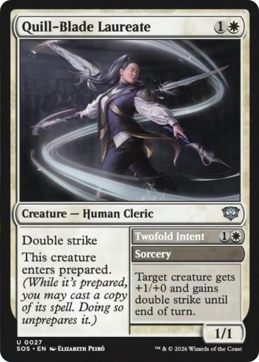 Quill-Blade Laureate // Twofold Intent 27 (Secrets of Strixhaven)  - Foil