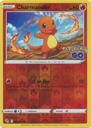 Charmander 008/078 (Pokemon GO)  - Reverse Holofoil