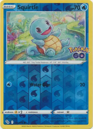 Squirtle 015/078 (Pokemon GO)  - Reverse Holofoil