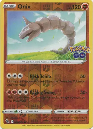 Onix 036/078 (Pokemon GO)  - Reverse Holofoil
