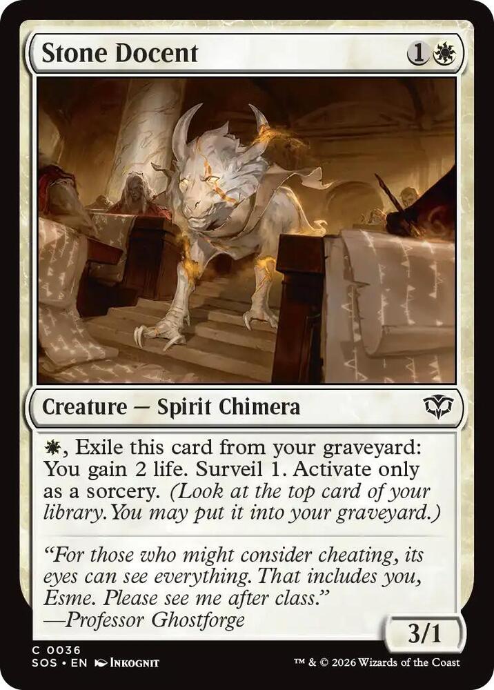 Stone Docent 36 (Secrets of Strixhaven)  - Foil