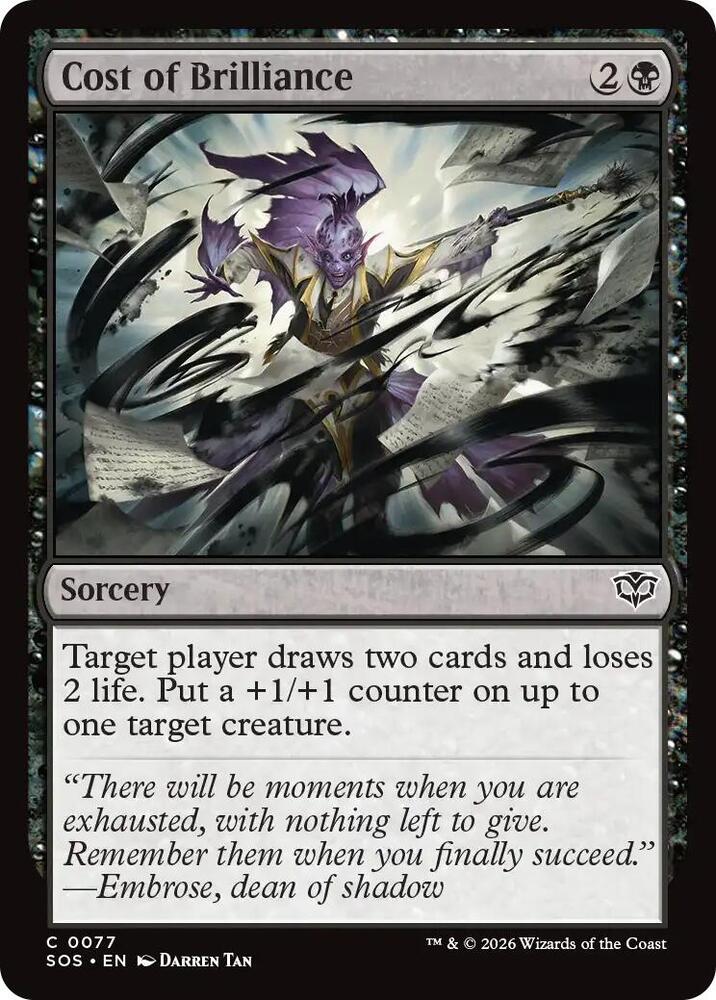 Cost of Brilliance 77 (Secrets of Strixhaven) 