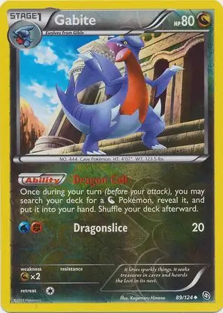 Gabite 89/124 (Dragons Exalted)  - Reverse Holofoil