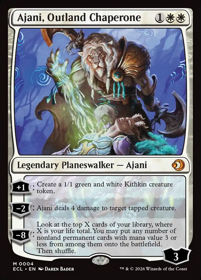 Ajani, Outland Chaperone 4/273 (Lorwyn Eclipsed) 
