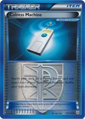 Colress Machine Team Plasma 119/135 (Plasma Storm)  - Reverse Holofoil