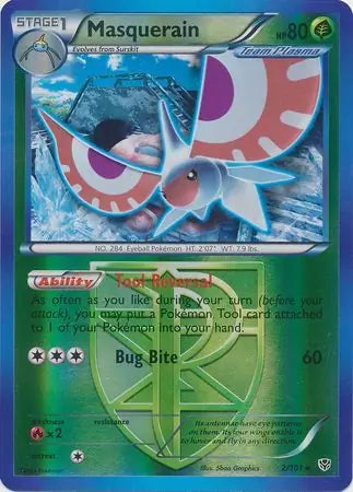 Masquerain Team Plasma 2/101 (Plasma Blast)  - Reverse Holofoil