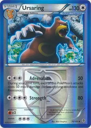 Ursaring Team Plasma 76/101 (Plasma Blast)  - Reverse Holofoil