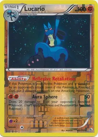Lucario 80/113 (Legendary Treasures)  - Reverse Holofoil