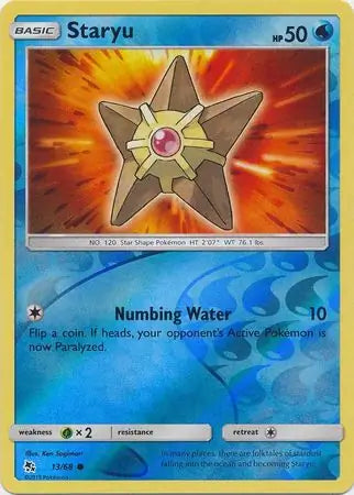 Staryu 13/68 (Hidden Fates)  - Reverse Holofoil