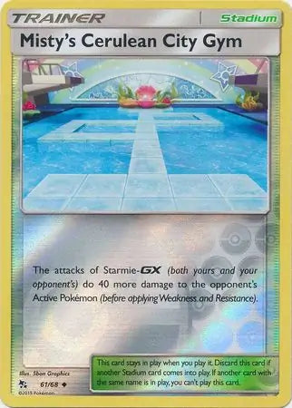 Misty's Cerulean City Gym 61/68 (Hidden Fates)  - Reverse Holofoil
